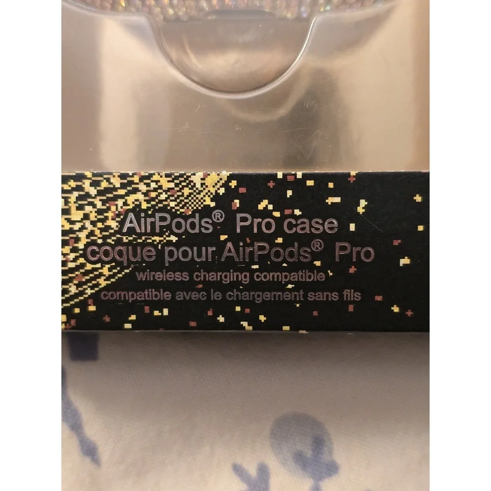 LAX Glitter AirPods Pro‎ Case Bling Rhinestone Protective Cover NIB